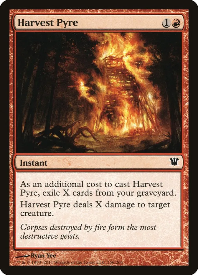 2011 Innistrad Harvest Pyre common #146 common card image