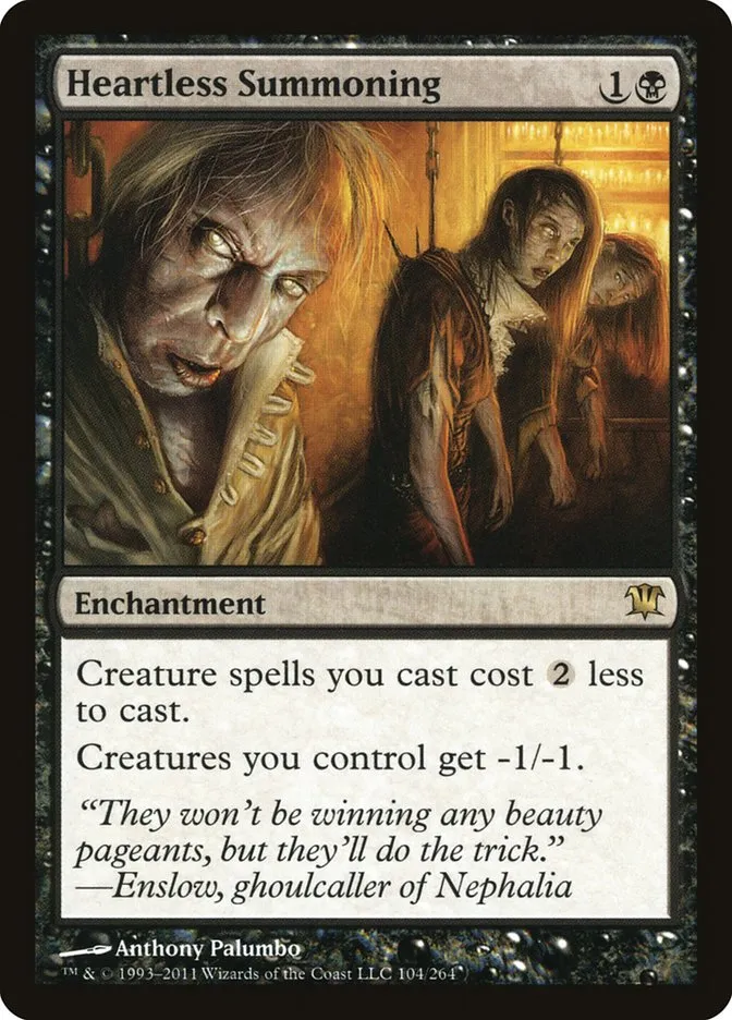 2011 Innistrad Heartless Summoning rare #104 rare card image