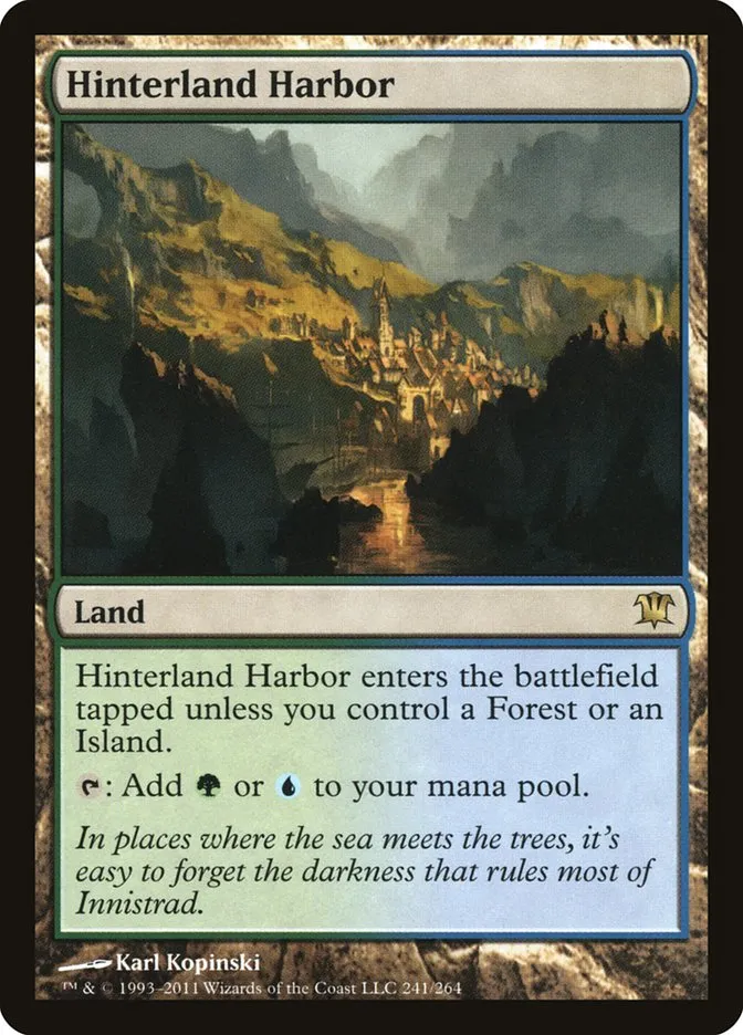 2011 Innistrad Hinterland Harbor #241 rare card image