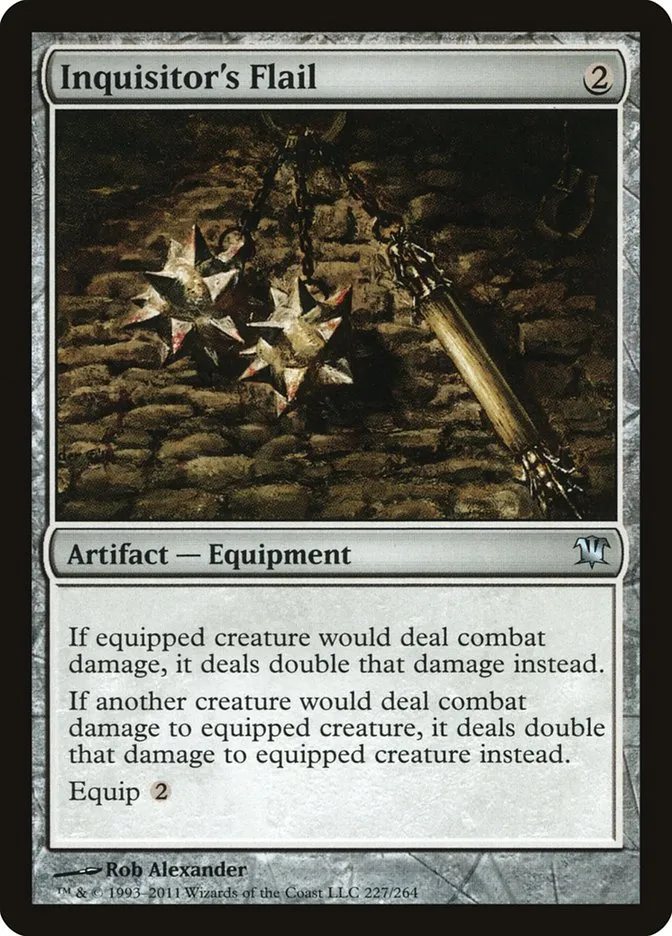 2011 Innistrad Inquisitor's Flail uncommon #227 uncommon card image