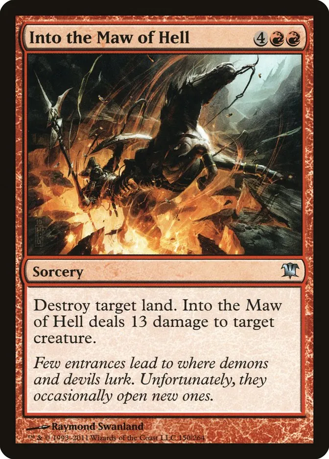 2011 Innistrad Into the Maw of Hell #150 uncommon card image