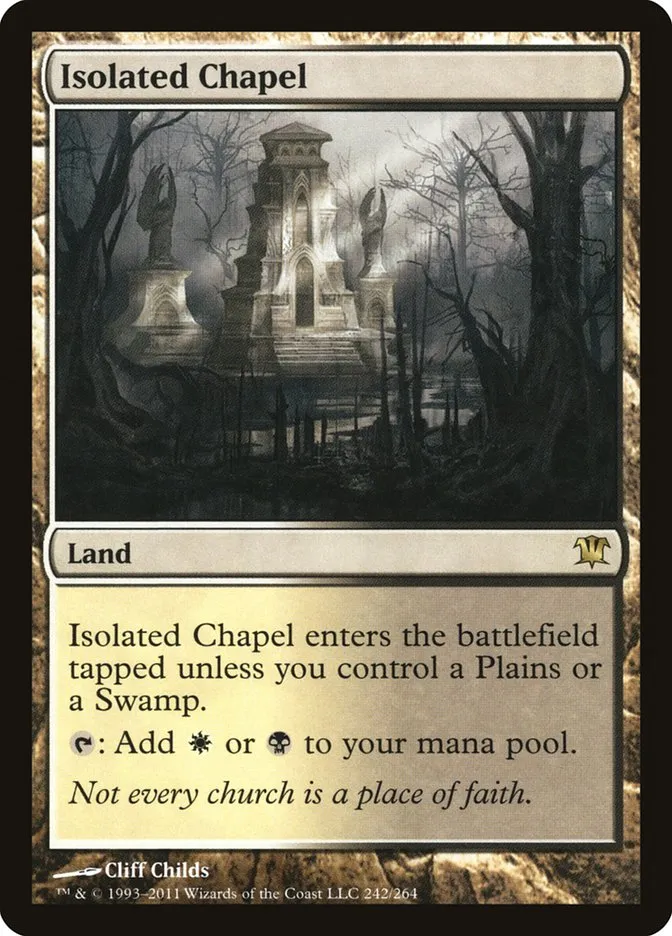 2011 Innistrad Isolated Chapel #242 rare card image