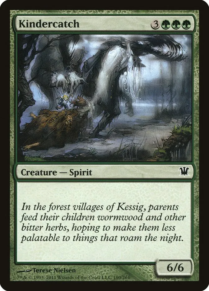 2011 Innistrad Kindercatch common #190 common card image