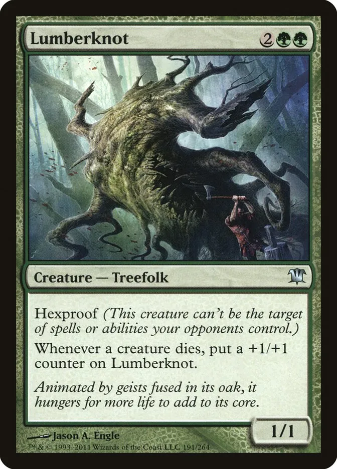 2011 Innistrad Lumberknot #191 uncommon card image
