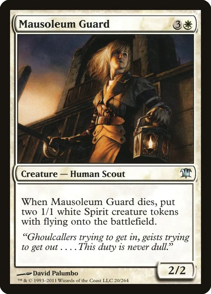 2011 Innistrad Mausoleum Guard uncommon #20 uncommon card image