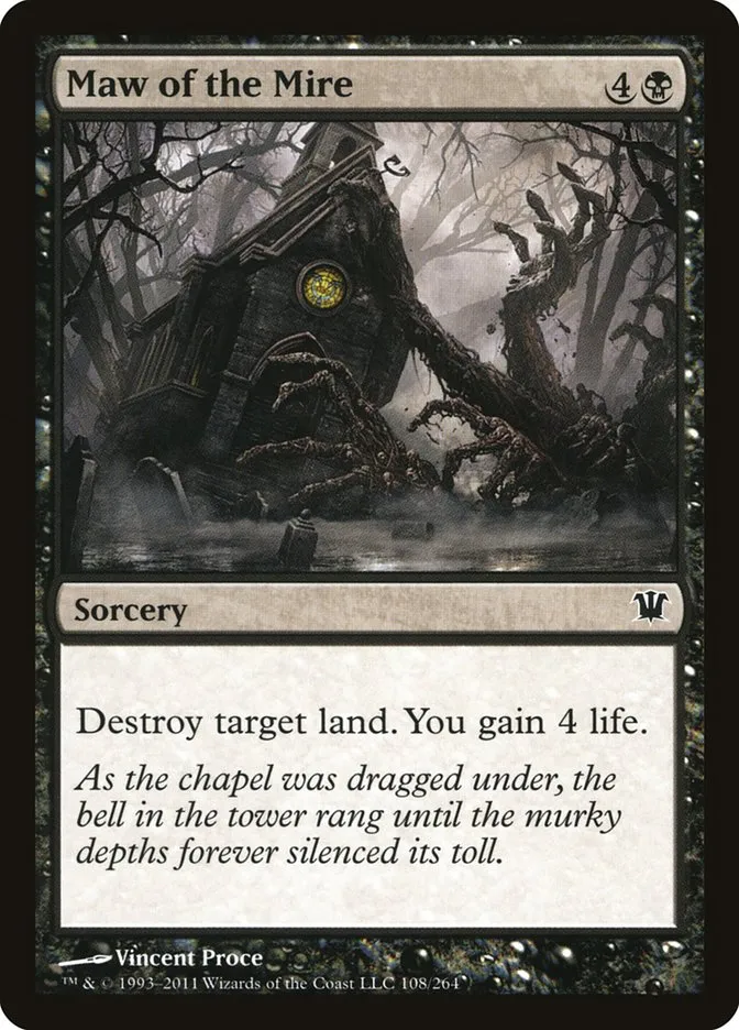 2011 Innistrad Maw of the Mire #108 common card image