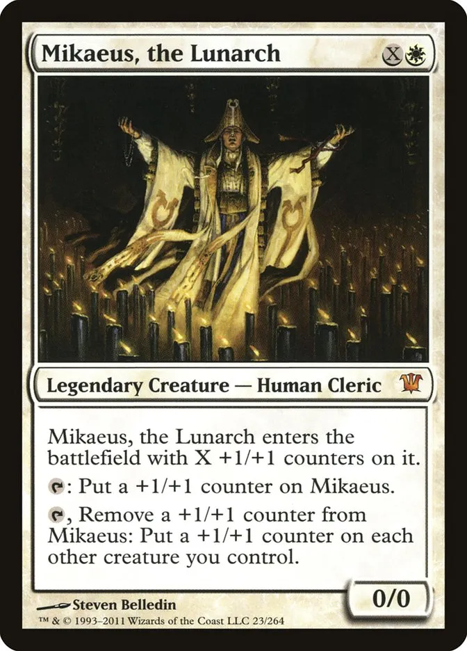 2011 Innistrad Mikaeus, the Lunarch #23 mythic card image