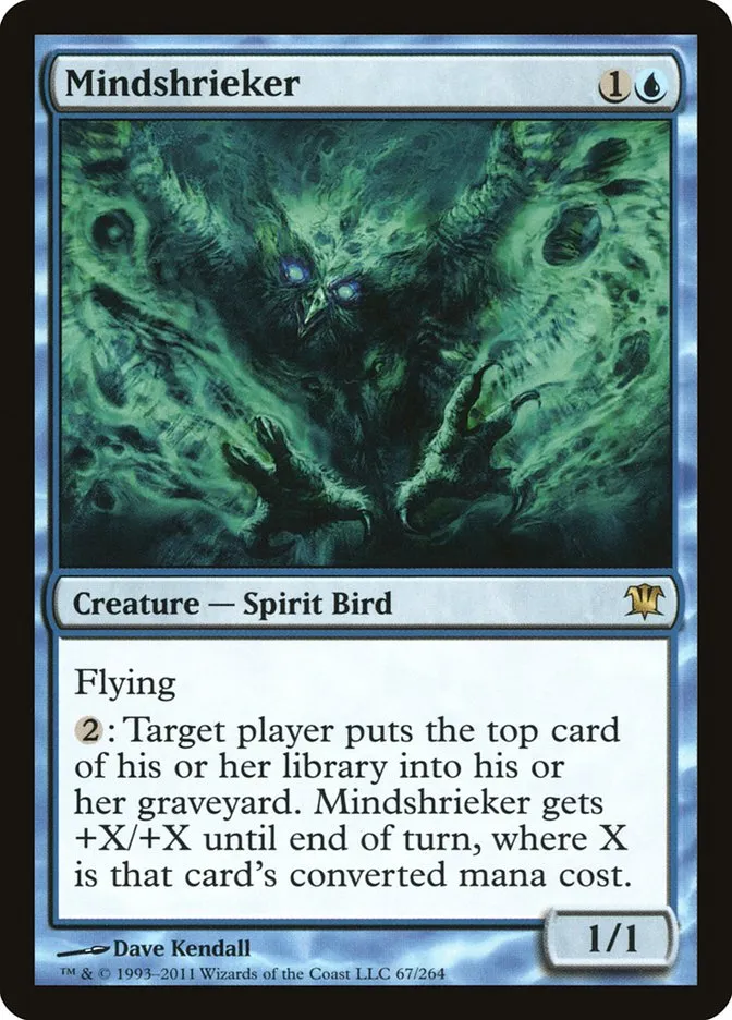 2011 Innistrad Mindshrieker #67 rare card image