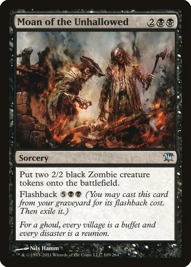 2011 Innistrad Moan of the Unhallowed #109 uncommon card image