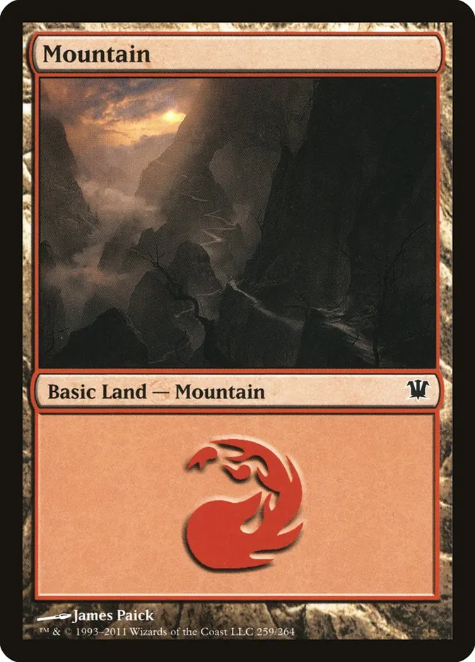 2011 Innistrad Mountain common #259 common card image