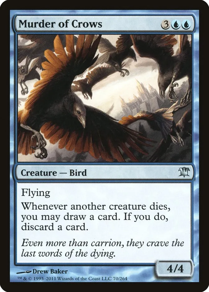 2011 Innistrad Murder of Crows #70 uncommon card image