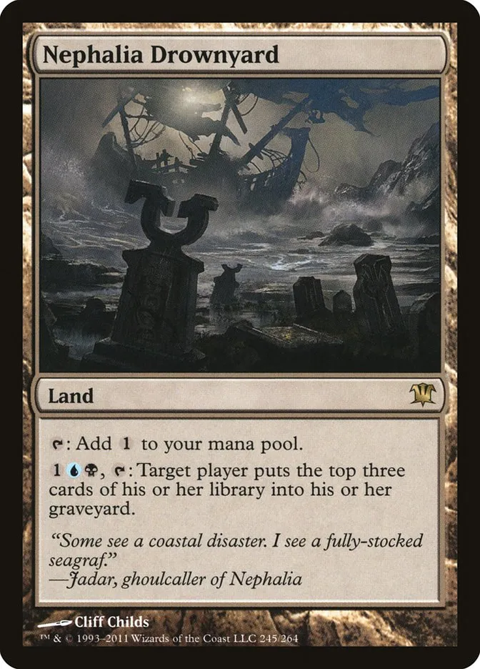 2011 Innistrad Nephalia Drownyard #245 rare card image
