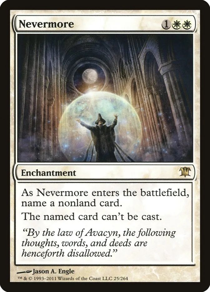 2011 Innistrad Nevermore #25 rare card image