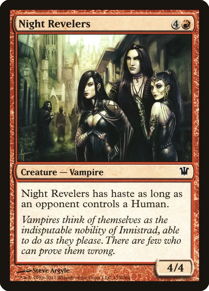 2011 Innistrad Night Revelers #153 common card image