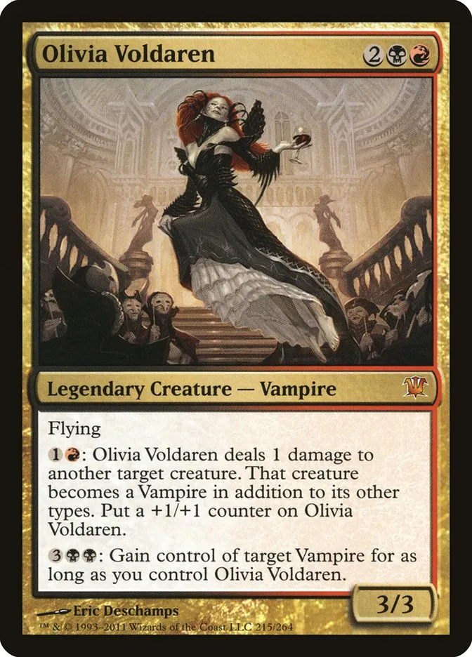 2011 Innistrad Olivia Voldaren #215 mythic card image