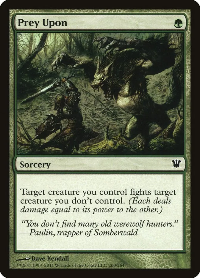 2011 Innistrad Prey Upon common #200 common card image
