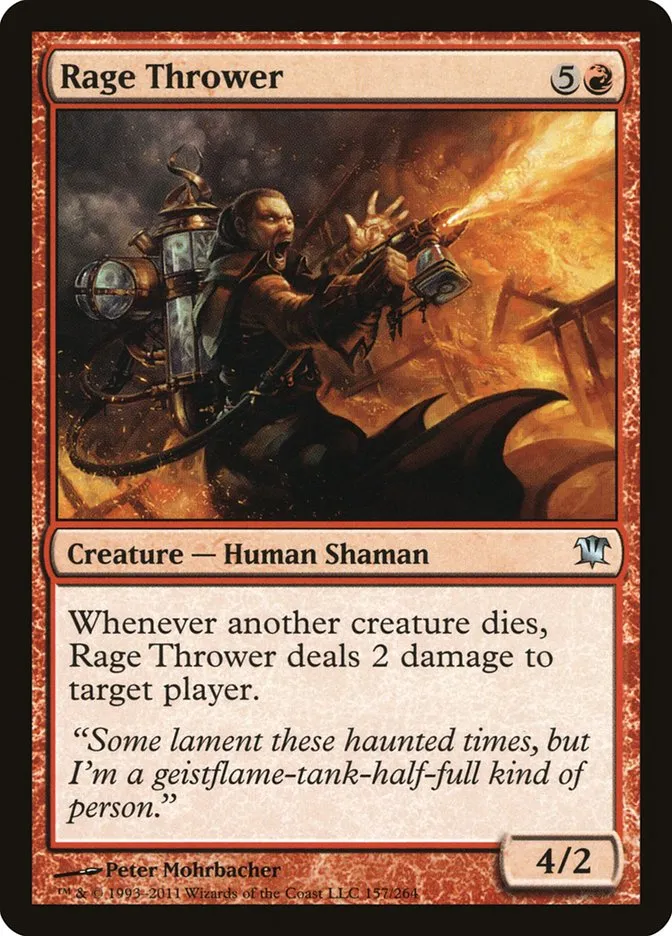2011 Innistrad Rage Thrower uncommon #157 uncommon card image
