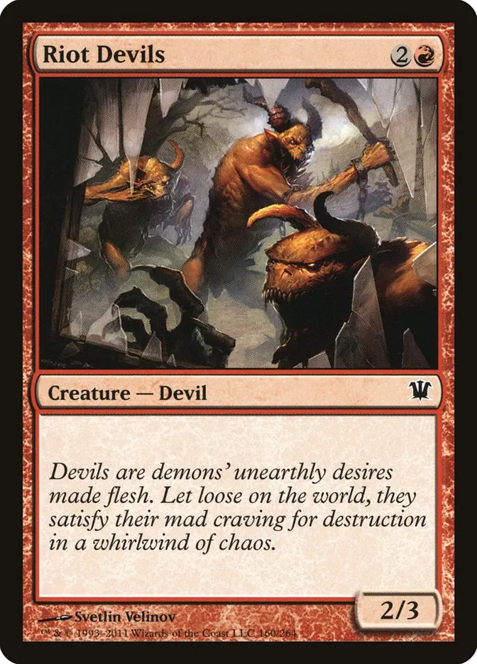 2011 Innistrad Riot Devils common #160 common card image