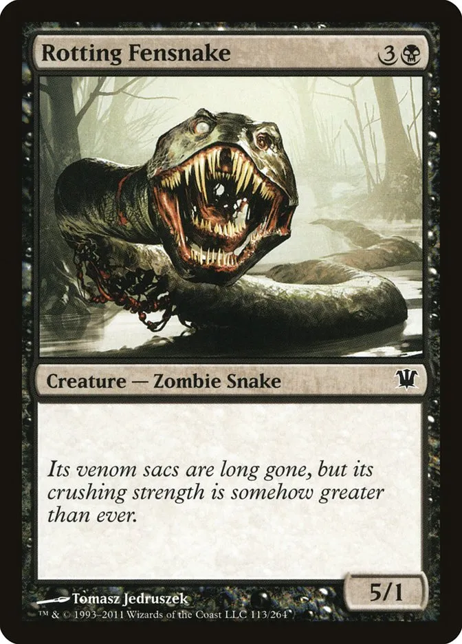 2011 Innistrad Rotting Fensnake #113 common card image
