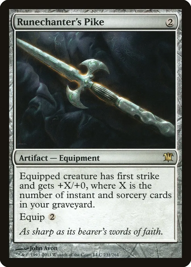 2011 Innistrad Runechanter's Pike #231 rare card image