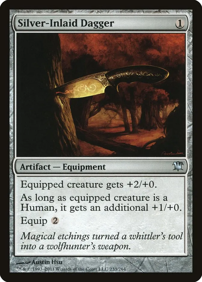 2011 Innistrad Silver-Inlaid Dagger uncommon #233 uncommon card image
