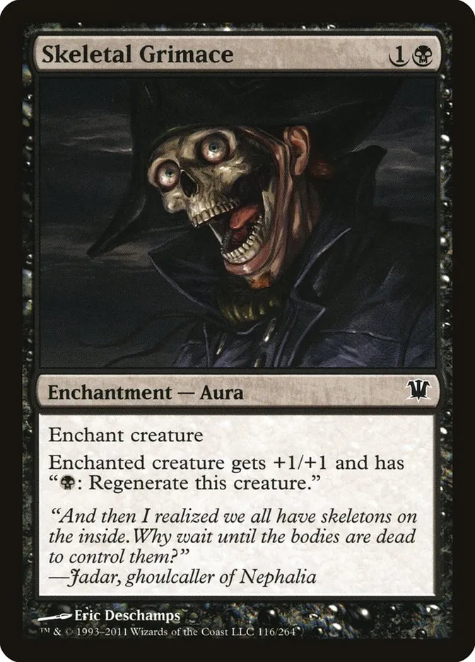 2011 Innistrad Skeletal Grimace common #116 common card image