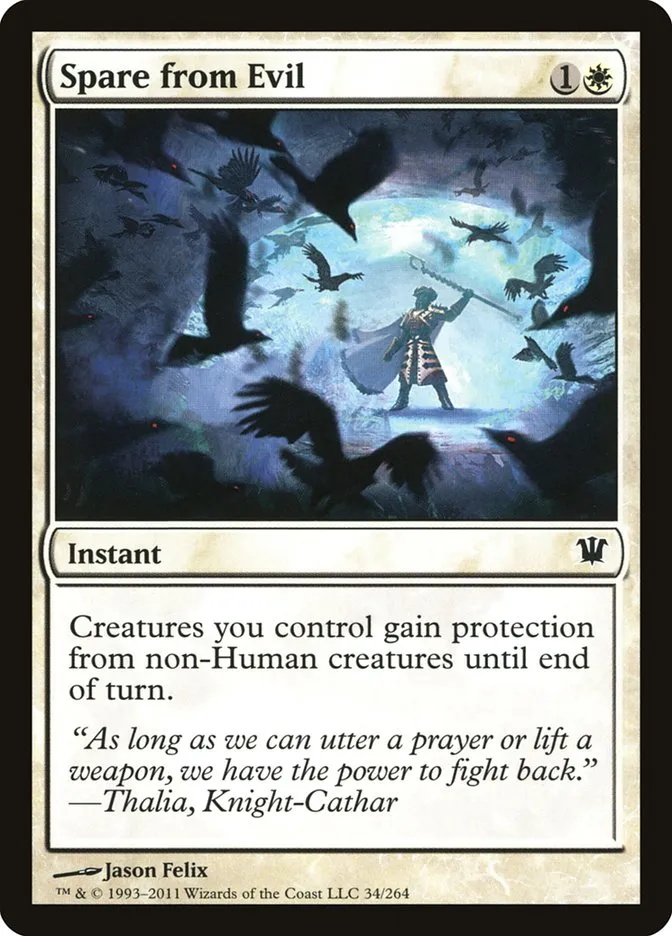 2011 Innistrad Spare from Evil common #34 common card image