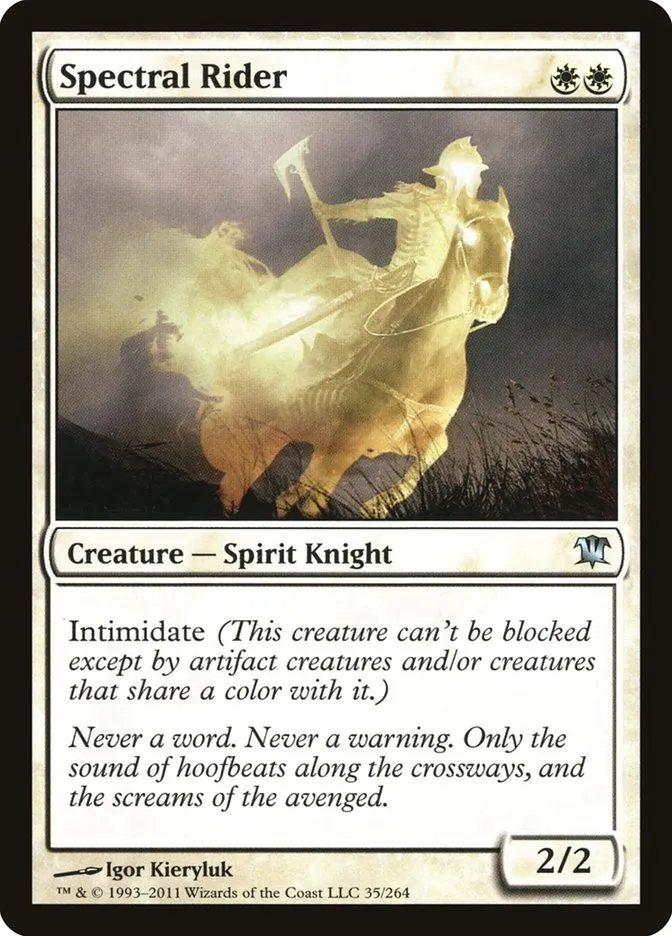 2011 Innistrad Spectral Rider #35 uncommon card image