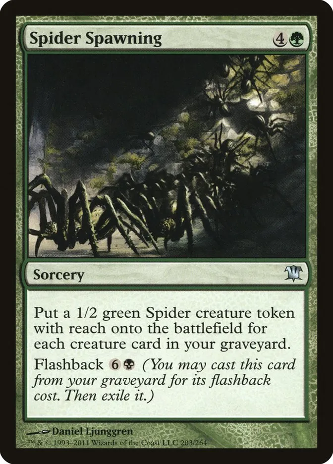 2011 Innistrad Spider Spawning uncommon #203 uncommon card image