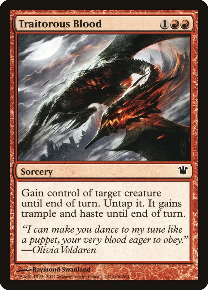 2011 Innistrad Traitorous Blood #166 common card image