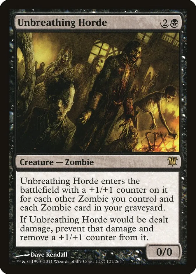 2011 Innistrad Unbreathing Horde #121 rare card image