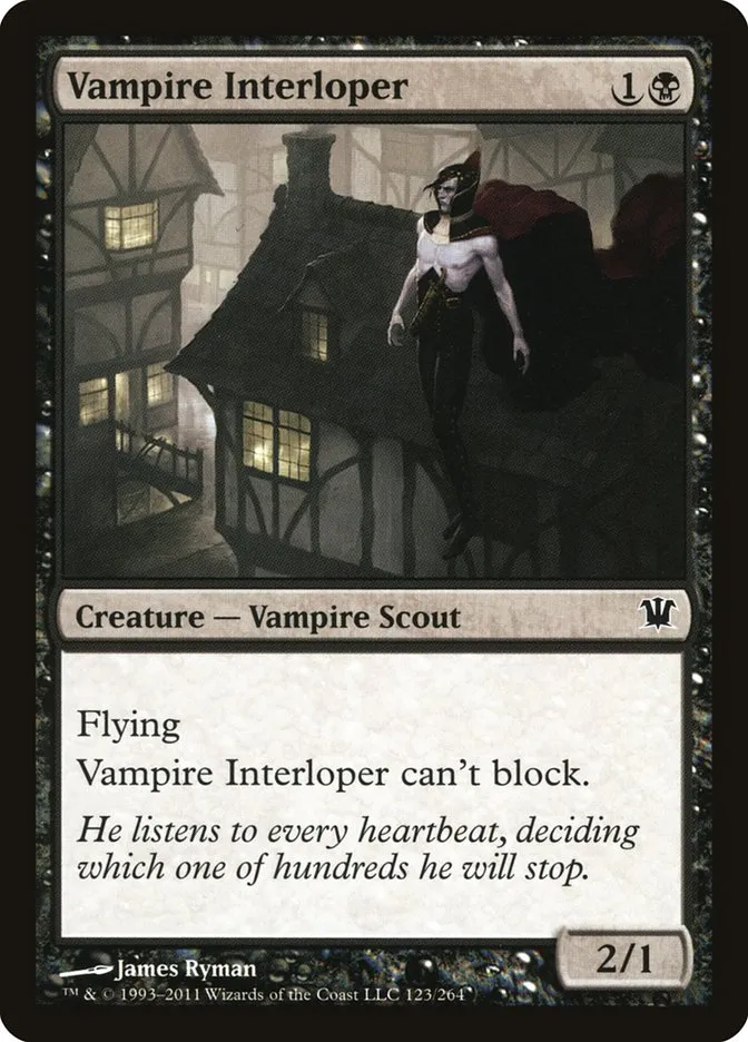 2011 Innistrad Vampire Interloper common #123 common card image