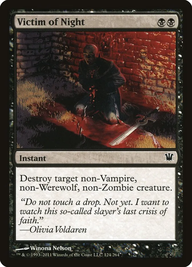 2011 Innistrad Victim of Night #124 common card image