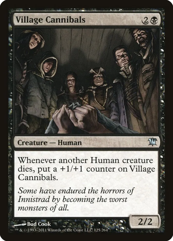 2011 Innistrad Village Cannibals #125 uncommon card image