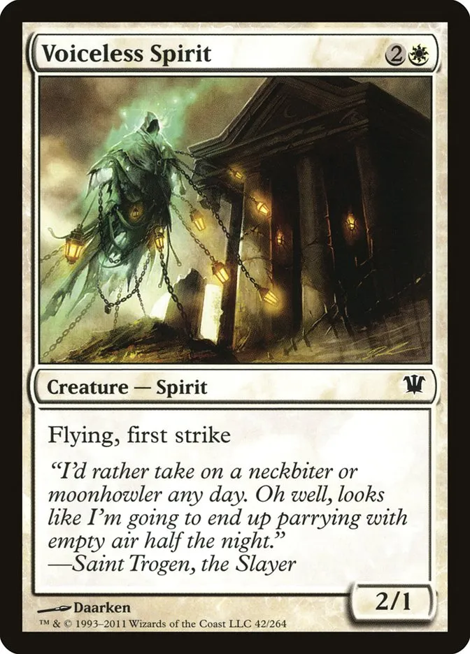 2011 Innistrad Voiceless Spirit #42 common card image