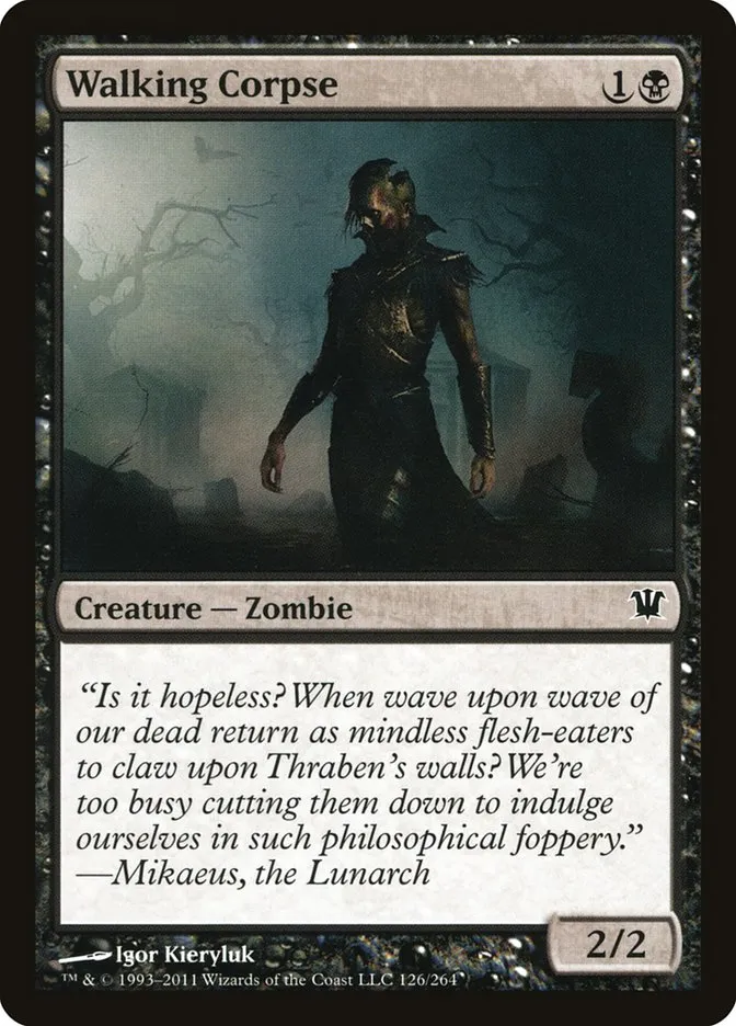 2011 Innistrad Walking Corpse common #126 common card image