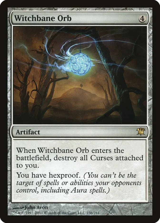 2011 Innistrad Witchbane Orb rare #236 rare card image