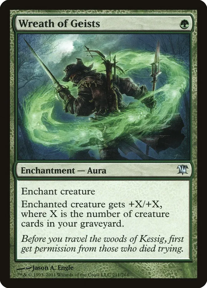 2011 Innistrad Wreath of Geists #211 uncommon card image