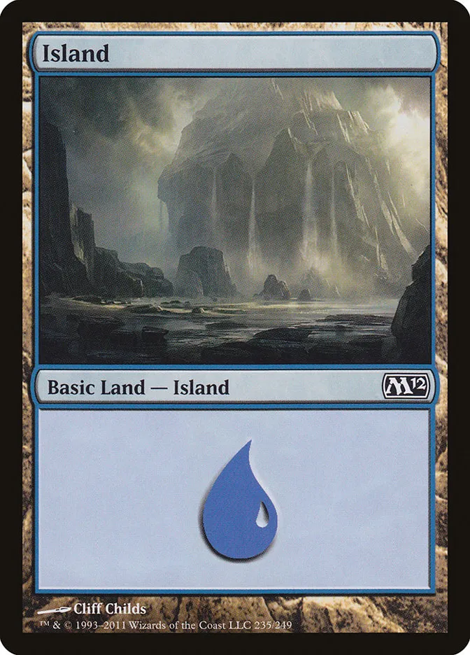 2011 Magic 2012 Island common #235 common card image