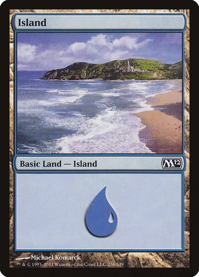 2011 Magic 2012 Island common #236 common card image