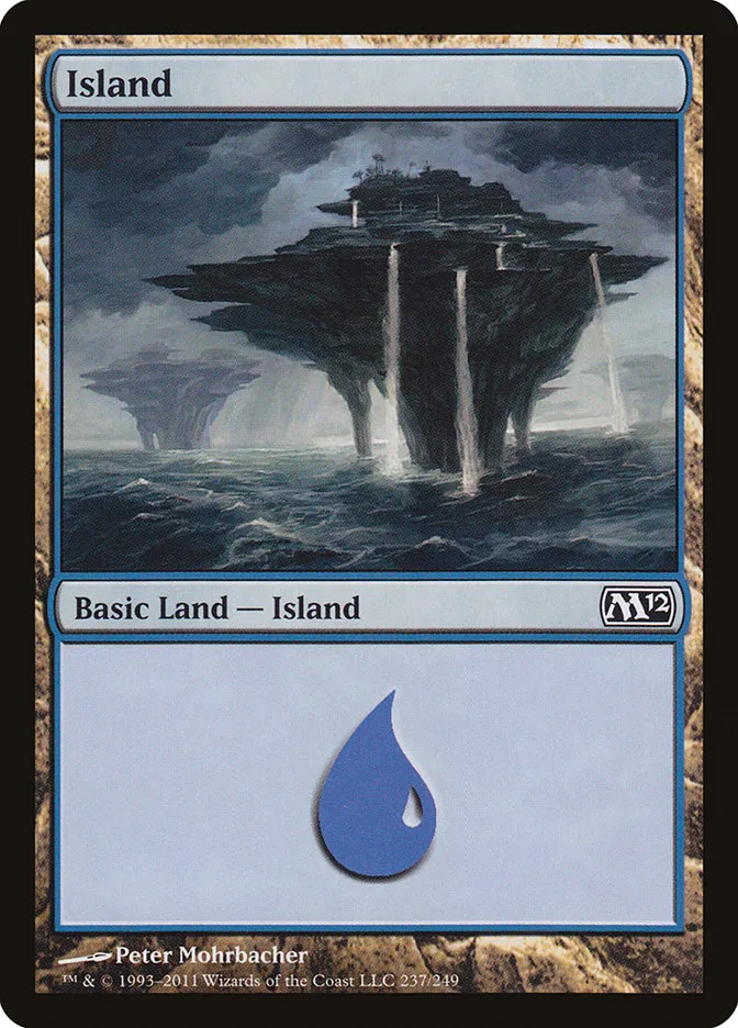 2011 Magic 2012 Island common #237 common card image