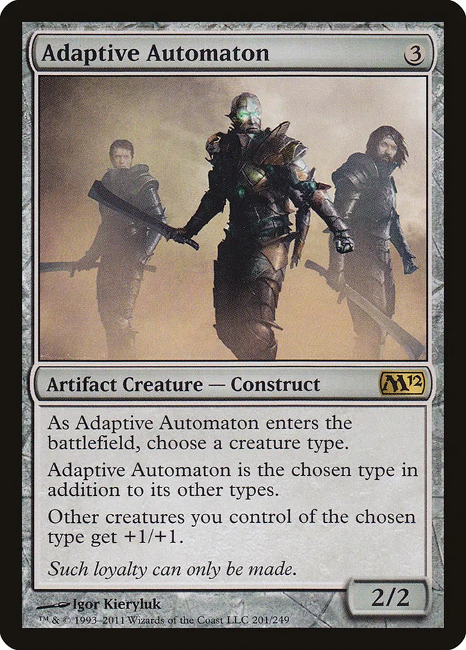 2011 Magic 2012 Adaptive Automaton rare #201 rare card image