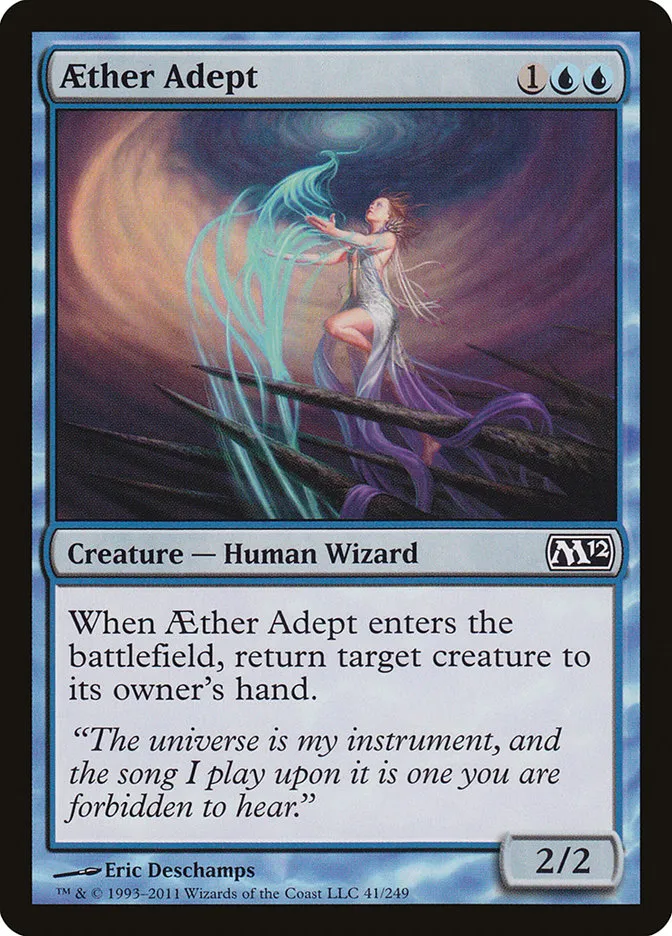 2011 Magic 2012 Aether Adept common #41 common card image