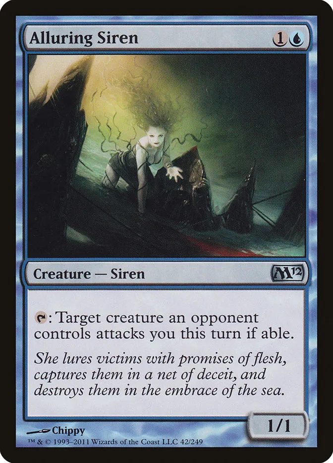 2011 Magic 2012 Alluring Siren uncommon #42 uncommon card image