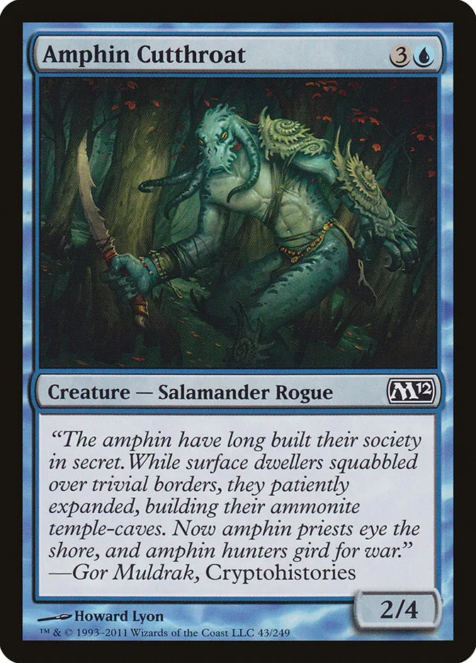 2011 Magic 2012 Amphin Cutthroat common #43 common card image
