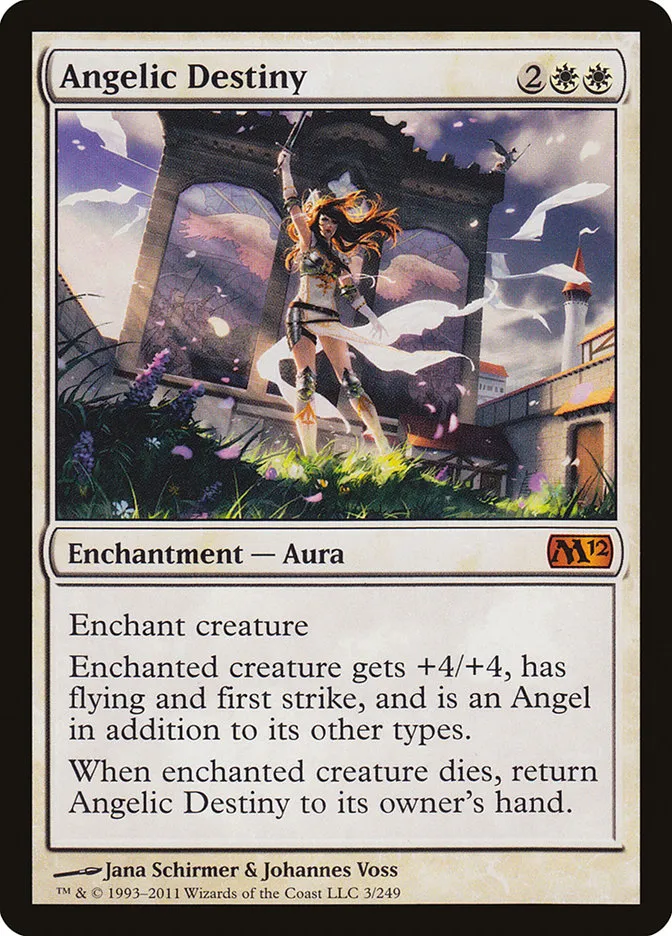 2011 Magic 2012 Angelic Destiny mythic #3 mythic card image