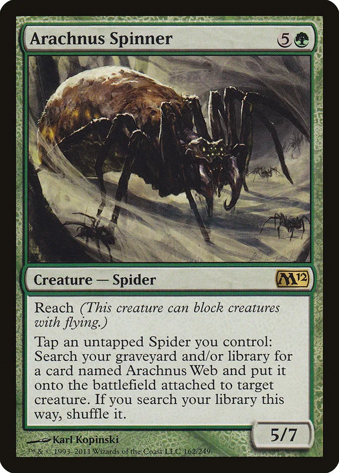 2011 Magic 2012 Arachnus Spinner rare #162 rare card image