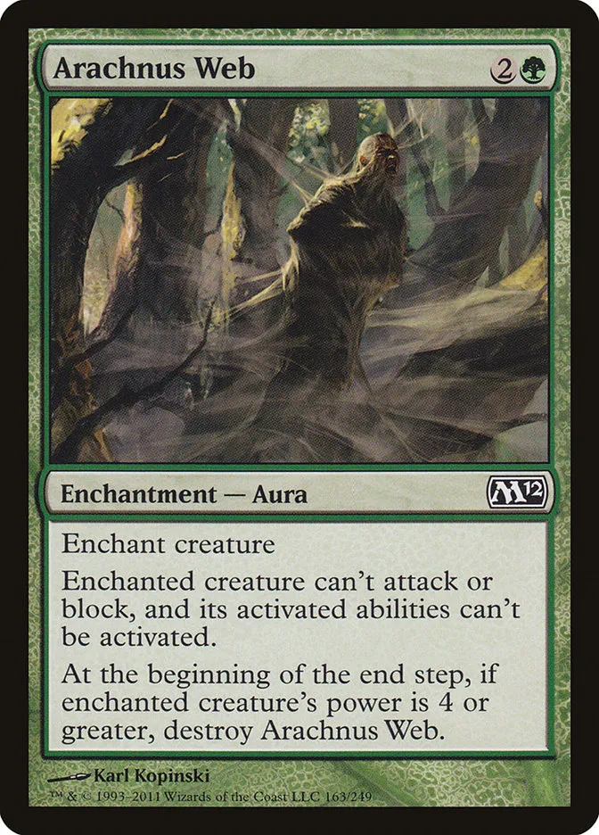 2011 Magic 2012 Arachnus Web common #163 common card image