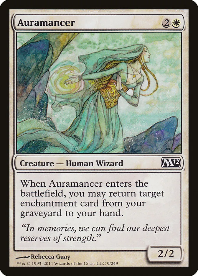 2011 Magic 2012 Auramancer common #9 common card image
