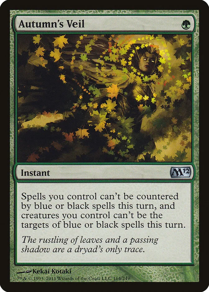 2011 Magic 2012 Autumn's Veil uncommon #164 uncommon card image